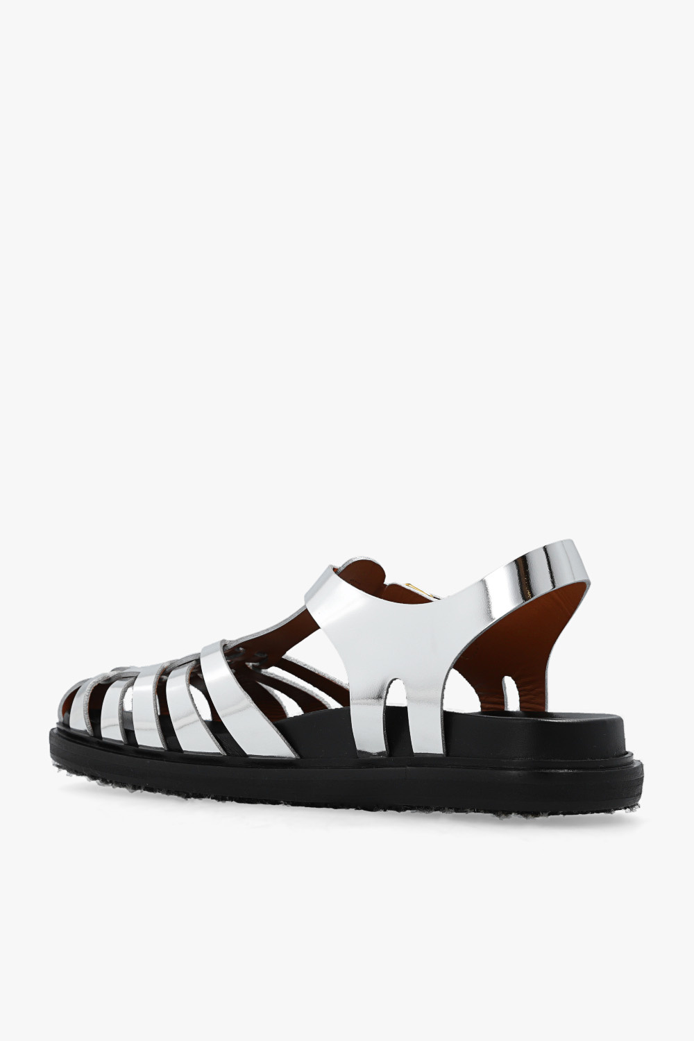 サンダル・ミュール MARNI SANDALS RAW SIENNA Marni Leather Sandals - Raw Sienna | Garmentory